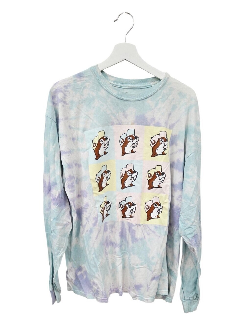 Bucees tie dye Tie-Dye Long Sleeve Tee with Cartoon panel